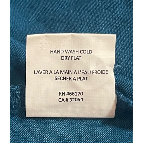 Anthropologie Deletta Teal/Turquoise Rayon Blouse NWT Size L - Picture 7 of 13